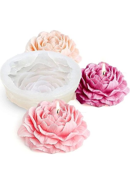 Şakayık Çiçek Mum Silikon Kalıbı Mum Kalıbı (2 Adet Silikon Kalıp) fırsatları