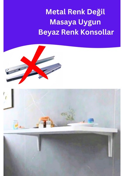 mdf lam 4 köşesi oval parlak beyaz duvara monte kırma katlanır mutfak ve yemek masası indirimleri