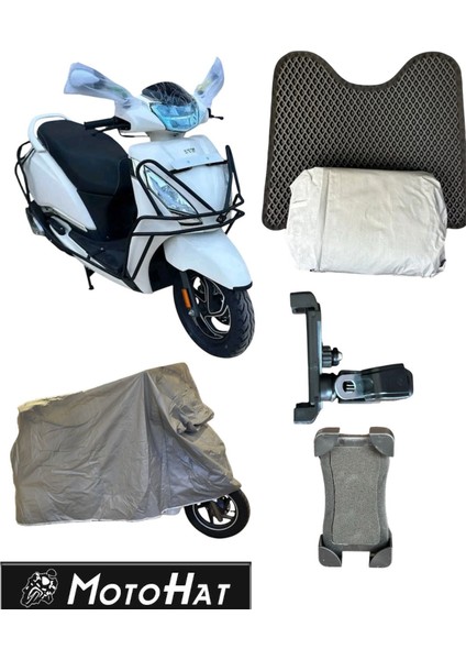 Tvs Jüpiter 125 Koruma Demiri + Paspas Branda Seti + Telefon Tutucu Full Set