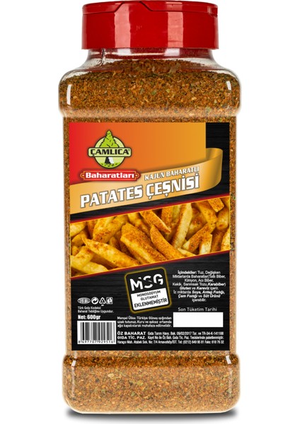 Kajun Baharatlı Patates Çeşnisi Pet - 600GR