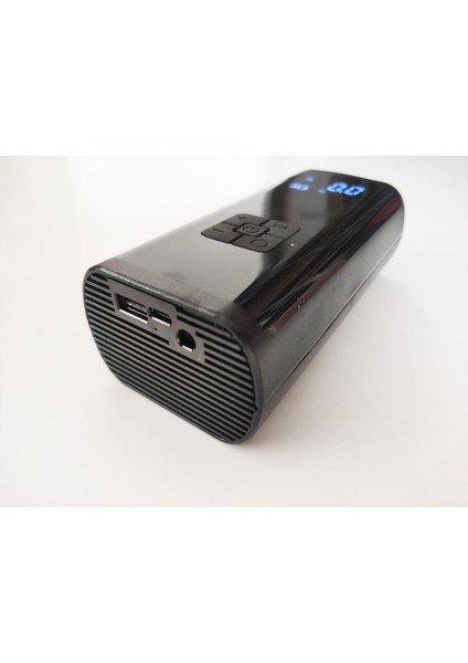 Mini Hava Kompresörü Şarzlı 12V 120PSİ Usb+Typc 60W 5 Aparatlı Lastik Top Şişirme 2491330
