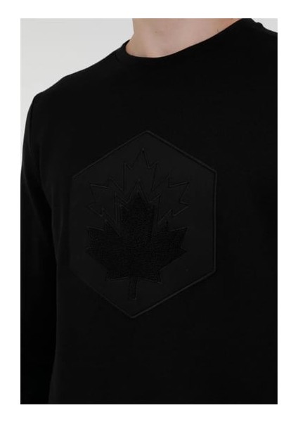 ml Aron 16SD4001 4pr Lumberjack Erkek Siyah Sweat - 4W modelleri