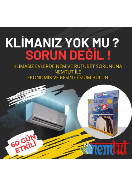 Nem ve Rutubete Karşı Etkili Koku Küf ve Korozyon Önleyici 1 Kutu 2 Paket1 kg