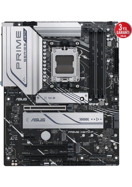 Prıme X670-P Amd X670 Ddr5 Usb3.2 M.2 Dp/hdmı Pcı 4.0 Am5 Anakart