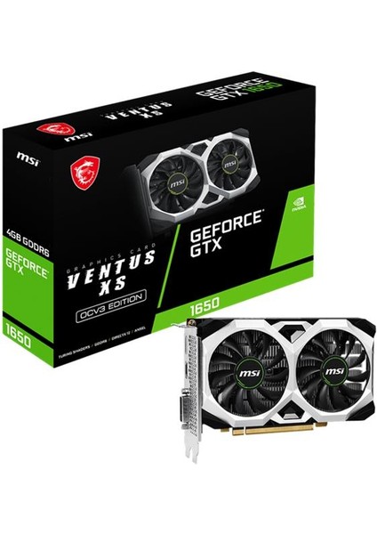 Msı Geforce GTX1650 D6 Ventus Xs Ocv3 4gb Gddr6 128BIT 1xhdmı 1xdp 1xdvı Ekran Kartı