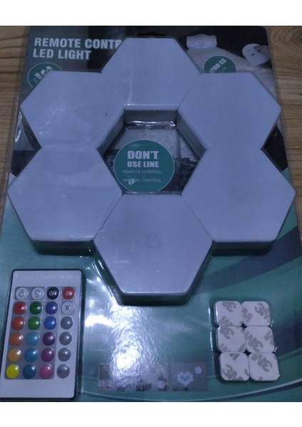 Remote Control 6 Lı LED Lıght Pilli Lamba
