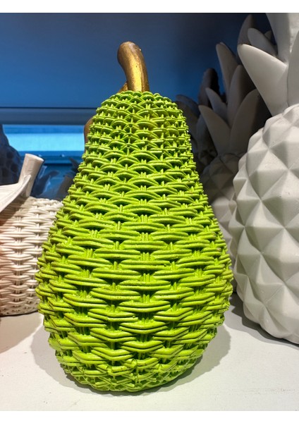 Hasır Dokulu Armut Polyester Obje modelleri