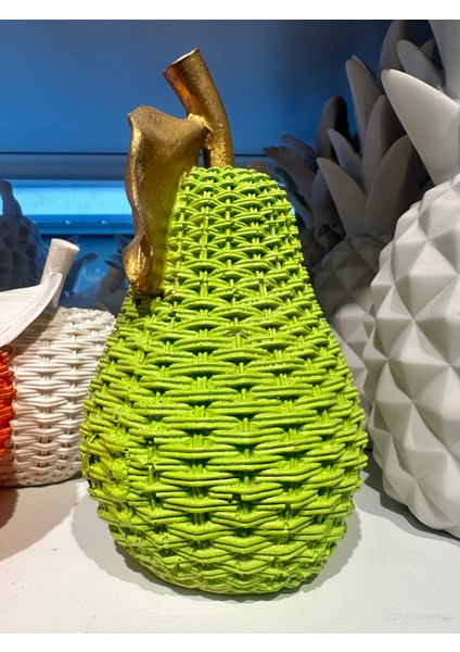 Hasır Dokulu Armut Polyester Obje fırsatları