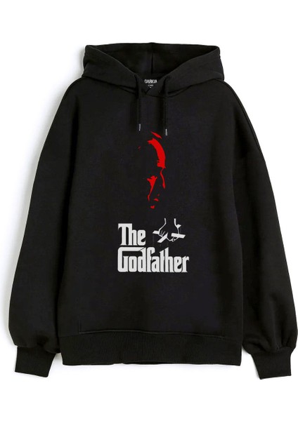 The Godfather Film Özel Tasarım Ön Sırt Baskılı Kapşonlu Sweatshirt Hoodie