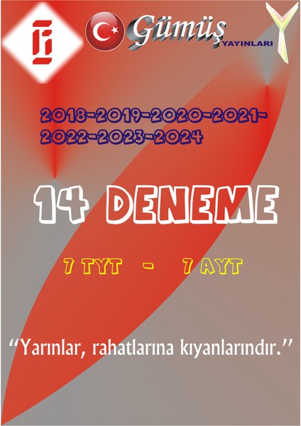 Matematik Tyt-Ayt 14 Adet Deneme(7 Tyt , 7 Ayt) Gerçek Sınav Benzeri