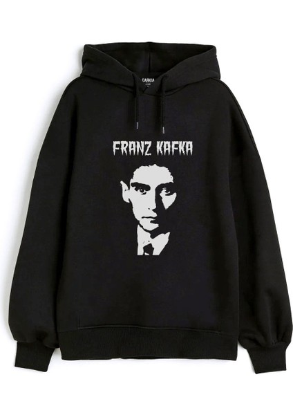 Franz Kafka Özel Tasarım Ön Sırt Baskılı Kapşonlu Sweatshirt Hoodie