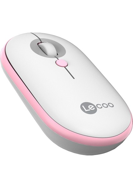 Lecoo WS212 Kablosuz Optic 1600DPI Pembe Mouse