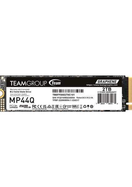 MP44Q 2tb GEN4X4 7400/6500MB/S Nvme Pcıe M.2 SSD Disk (TM8FFD002T0C101)
