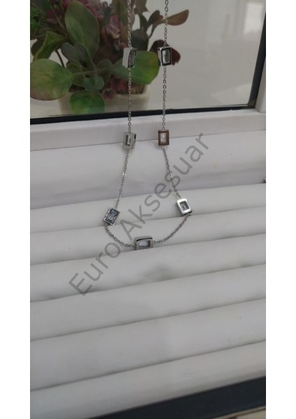 Silver Çelik Kolye. fiyatları