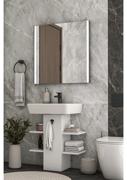 Lavabo Altı Raflı Düzenleyici Banyo Dolabı Lavabo Altı Dolap