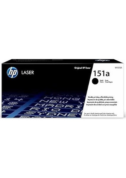 W1510A (151A) Siyah Laserjet Toner