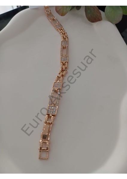 Rose Taş Detaylı Vip Bileklik fiyatları