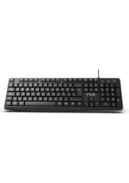 Inca IK-275QU Multimedya Soft Touch Black Keyboard (Kablo Uzunluğu 1,35 Mt) (10 Milyon Tuştıklama)