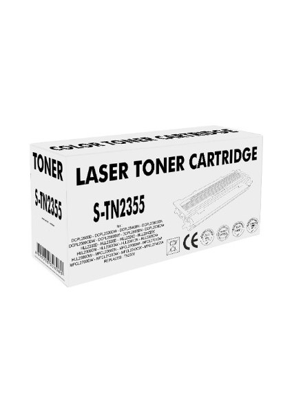 Brother TN2355-TN2360-TN2320 2600SF Siyah Toner