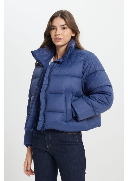 Loose Fit Rahat Kesim Pembe Şişme Mont fiyatları