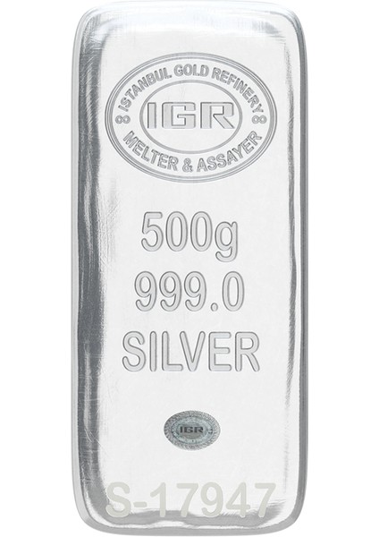 500 gr Külçe Gümüş