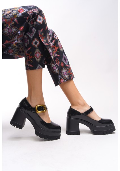 Brilaena Kadın Tokalı Topuklu Loafer 00121006 indirimleri