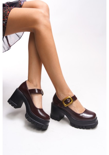 Brilaena Kadın Tokalı Topuklu Loafer 00121006 fiyatları