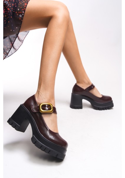 Brilaena Kadın Tokalı Topuklu Loafer 00121006 fırsatları