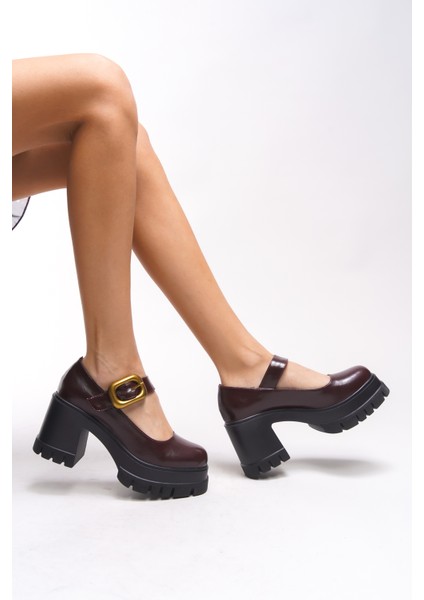 Brilaena Kadın Tokalı Topuklu Loafer 00121006 indirimleri