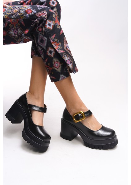 Brilaena Kadın Tokalı Topuklu Loafer 00121006 fiyatları