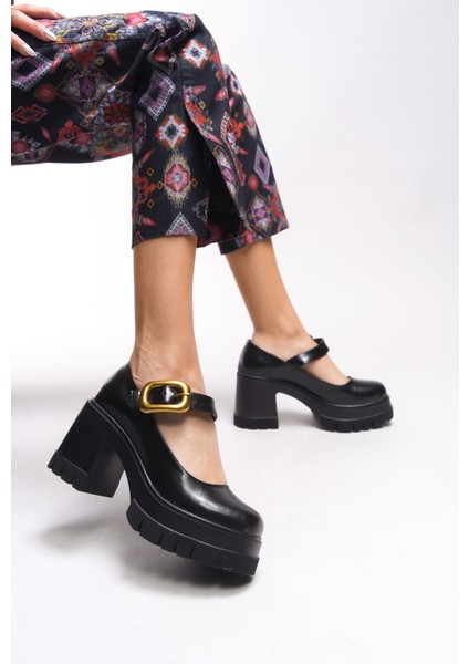 Brilaena Kadın Tokalı Topuklu Loafer 00121006 fırsatları