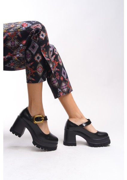 Brilaena Kadın Tokalı Topuklu Loafer 00121006 indirimleri