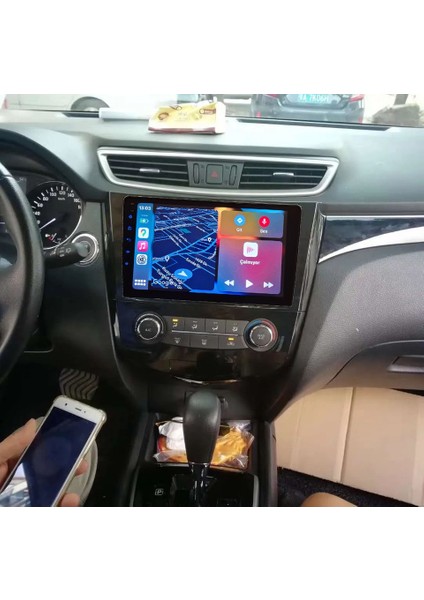 Nissan Qashqai 2014-2021 Yıl Android Sürüm 13 Kablosuz Carplay Navigasyon Multimedya 10 Inç Ekran 4gb Ram +64GB Hafıza Çerçeveli ve arka görüş kameralı
