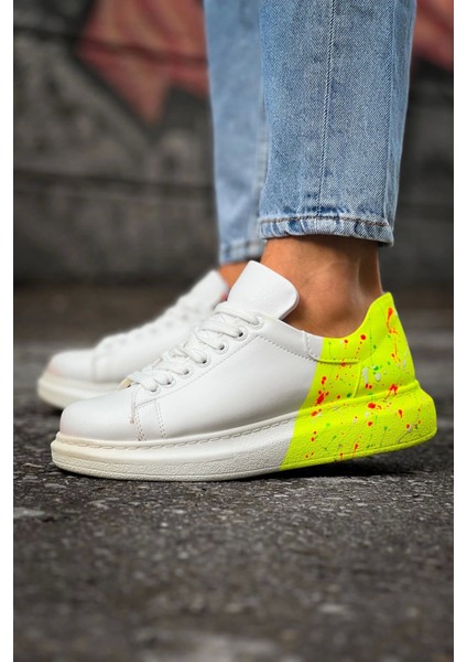 Cbt Pittura Erkek Ayakkabısı 502 Neon Sarı Topuk Splush