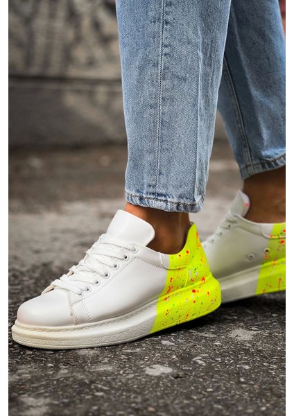 Cbt Pittura Erkek Ayakkabısı 502 Neon Sarı Topuk Splush