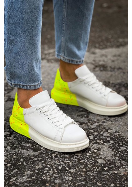 Cbt Pittura Erkek Ayakkabısı 502 Neon Sarı Topuk Splush