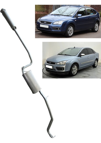 Ford Focus Ghıa Takım Arka Orta Egzoz Borulu 2005 ve Sonrası Uyumlu Eksoz