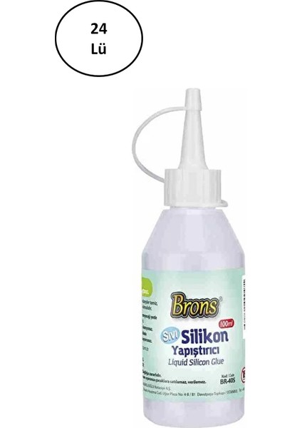 Brons Yapıştırıcı Sıvı Silikon 100 gr 12'li - CPB9384-6390