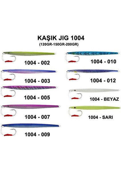 Jig 150 gr Suni Yem Maket Balık
