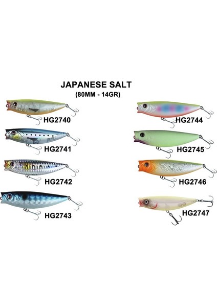 Japanese Salt Suni Yem Maket Balık 8cm 14GR HG2743