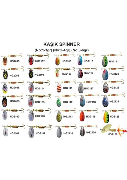 Kaşık Spinner Döner Meps No:1 - 3 gr