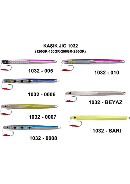 1032 Jig 150 gr Suni Yem Maket Balık