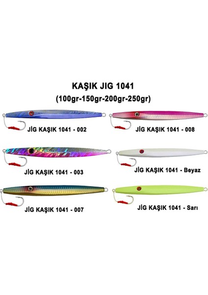1041 Jig 250 gr Suni Yem Maket Balık
