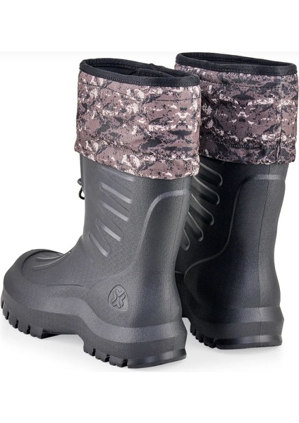 Erkek Siyah Su Geçirmez Balıkçı Motorcu Kurye Avcı Yağmur Kar Çizmesi Termal Çoraplı modelleri