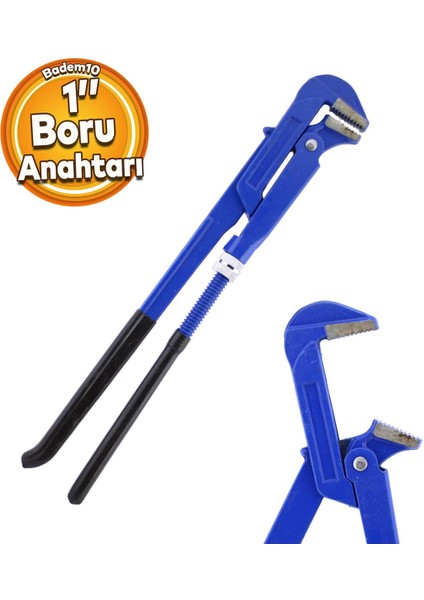 Maşalı Boru Anahtarı 1'' Inç Ingiliz Anahtar 32 cm Çok Amaçlı Anahtar Sökme Tutma Sıkma