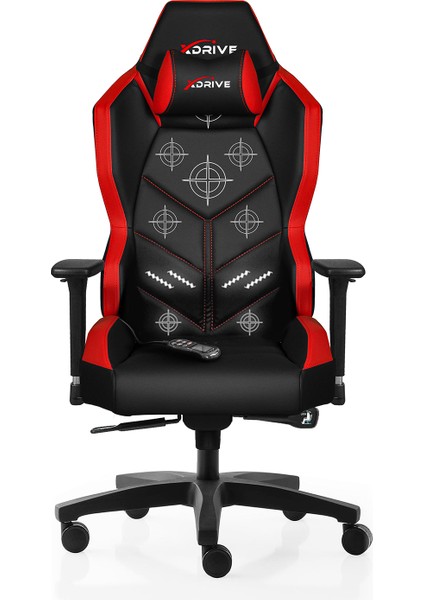 Kasırga Masajlı Oyuncu Koltuğu Kırmızı/siyah fiyatları