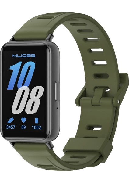 Samsung Galaxy Fit 3 Için Düz Delikli Silikon Kayış (Yurt Dışından)