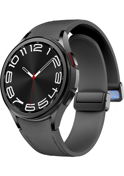 Samsung Galaxy Watch 6 Için Manyetik Toka Pu Silikon Kayış (Yurt Dışından) modelleri
