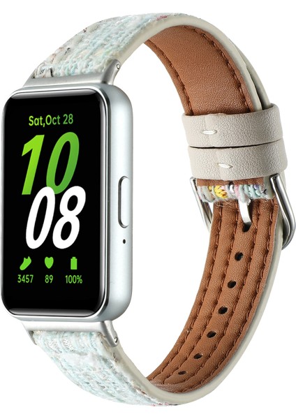 Samsung Galaxy Fit 3 Için Yün Deri Kayış (Yurt Dışından)