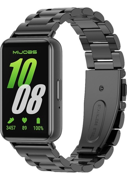 Samsung Galaxy Fit 3 Için Üç Boncuklu Metal Kayış (Yurt Dışından)